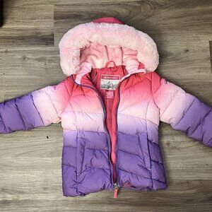 Snozu Girl's 2 Pc Snow Set Jacket & Bib Pants Pink Purple Size 5